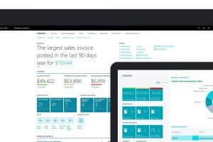 Screenshot der Software Dynamics 365 Business Central, einem ERP-System